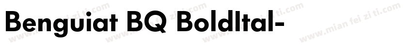 Benguiat BQ BoldItal字体转换